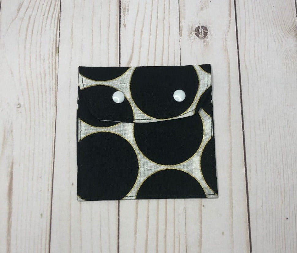 Pad and Tampon Pouch - Black Dots