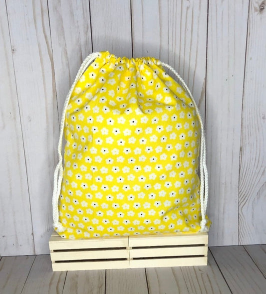 Drawstring Bag - Daisy