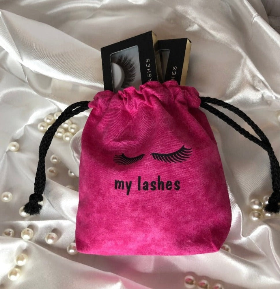 Make up Bag - My Lashes Pink