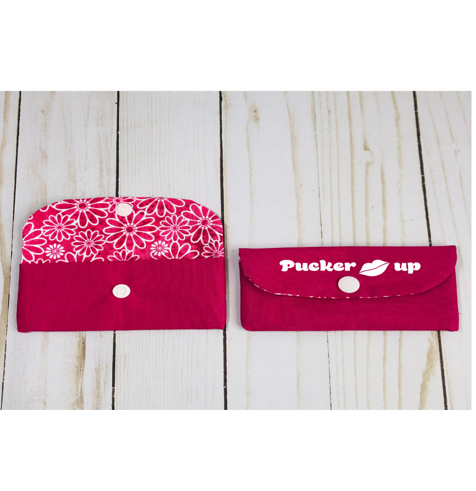 Lip Gloss Holder - Pucker Up Pink