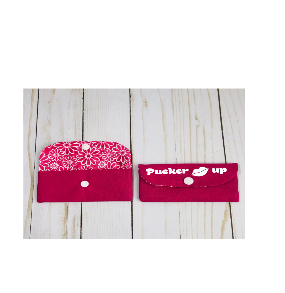 Lip Gloss Holder - Pucker Up Pink