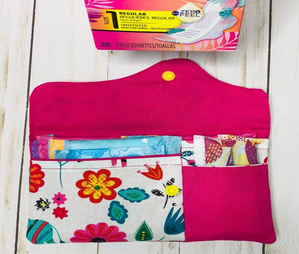 Pad and Tampon Pouch - Pink Passion