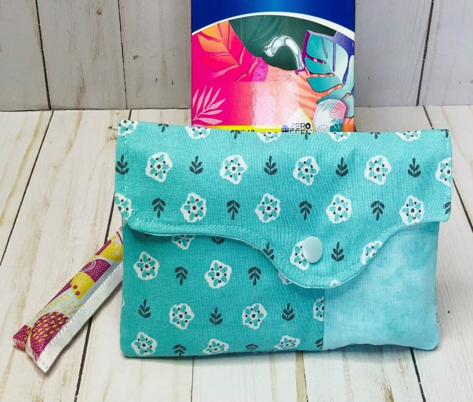 Pad and Tampon Pouch - Blue Lovely