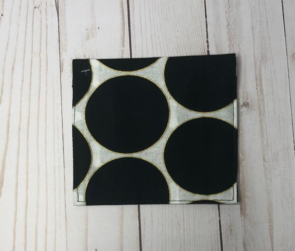 Pad and Tampon Pouch - Black Dots