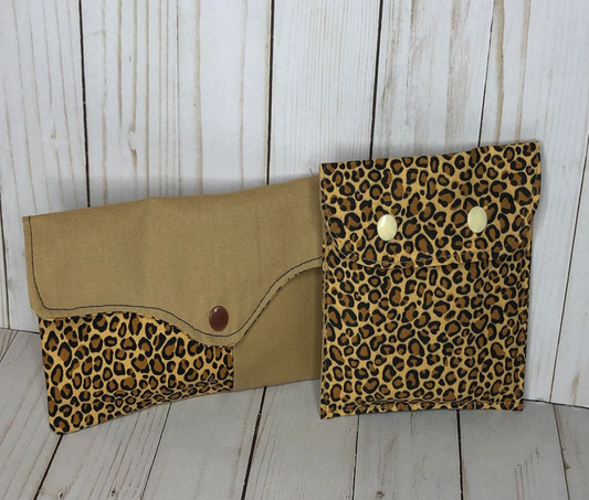 Pad and Tampon Pouch Set- Cheetah Vibes