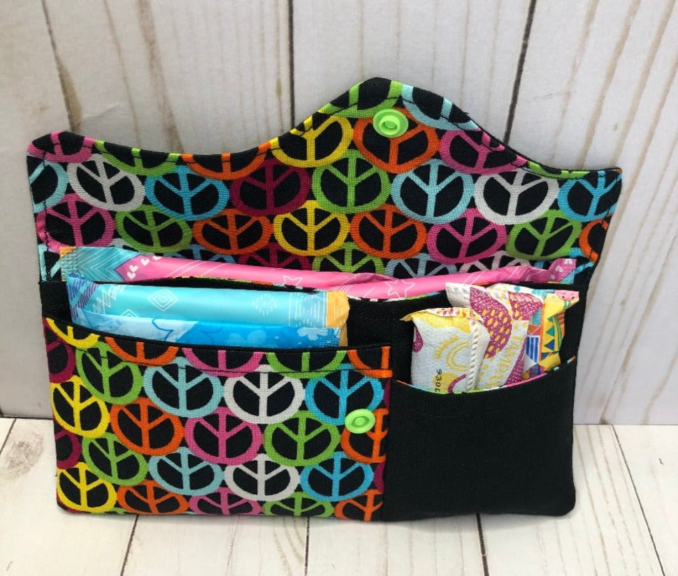 Pad and Tampon Pouch Set - Cool Vibes