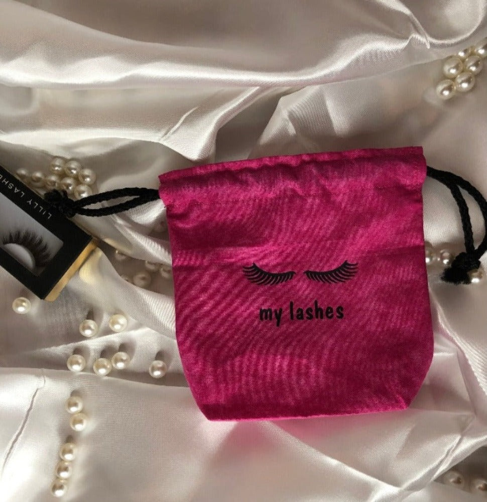 Make up Bag - My Lashes Pink