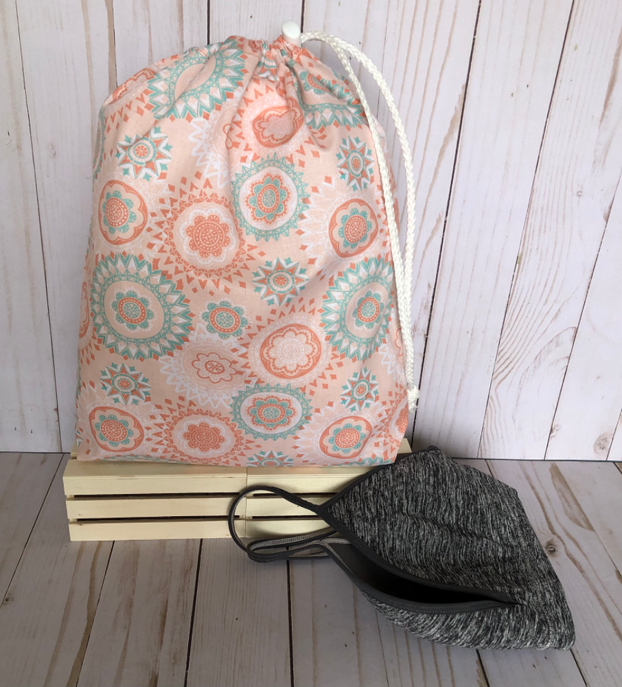 Drawstring Bag - Little Peach