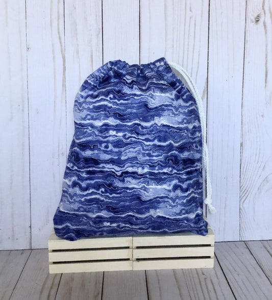 Drawstring Bag - Blue Wave