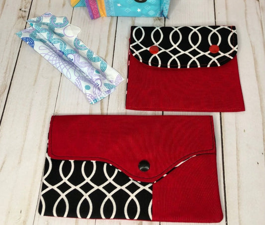 Pad and Tampon Pouch Set - Lady Love